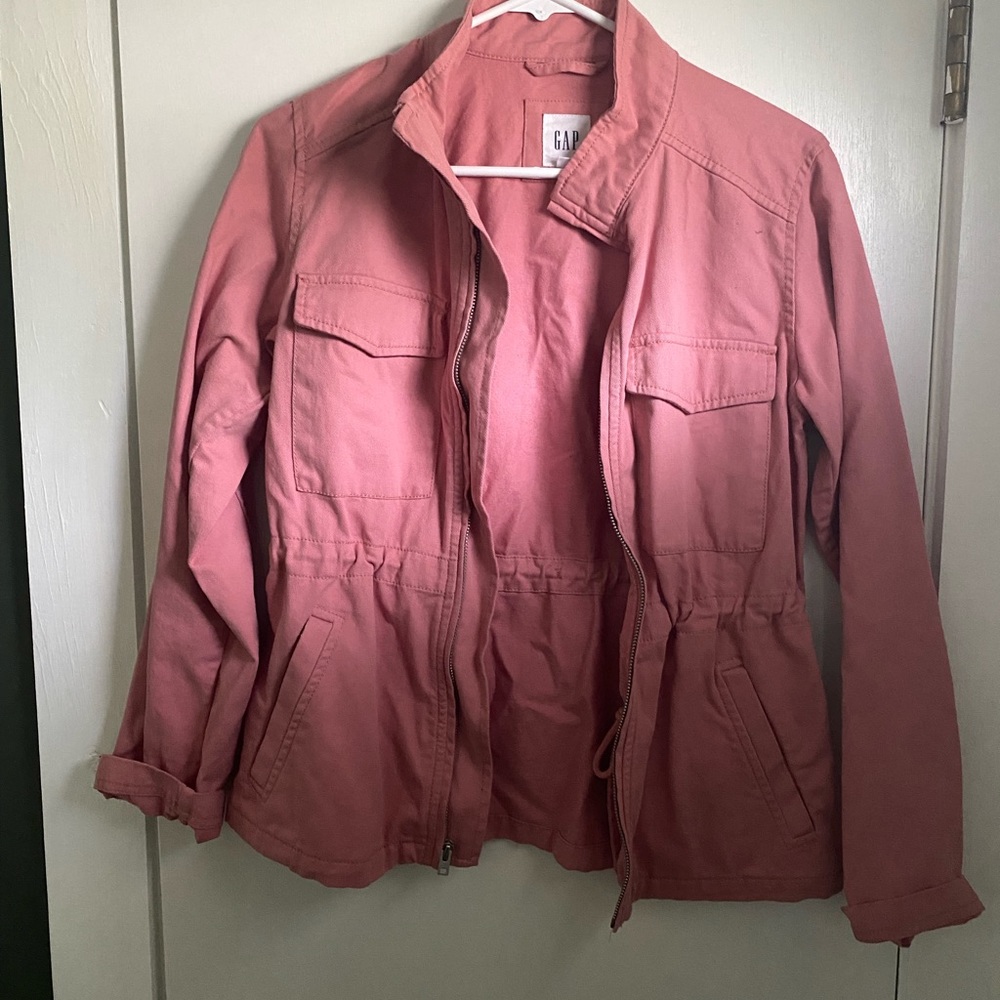Gap pink utility jacket